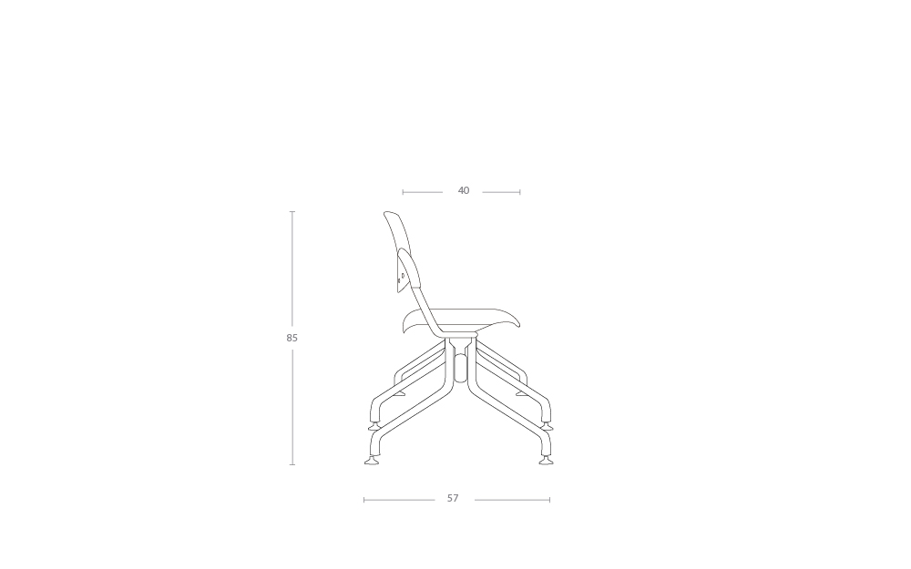 Dimensoes do produto longarina tn - 3 lugares